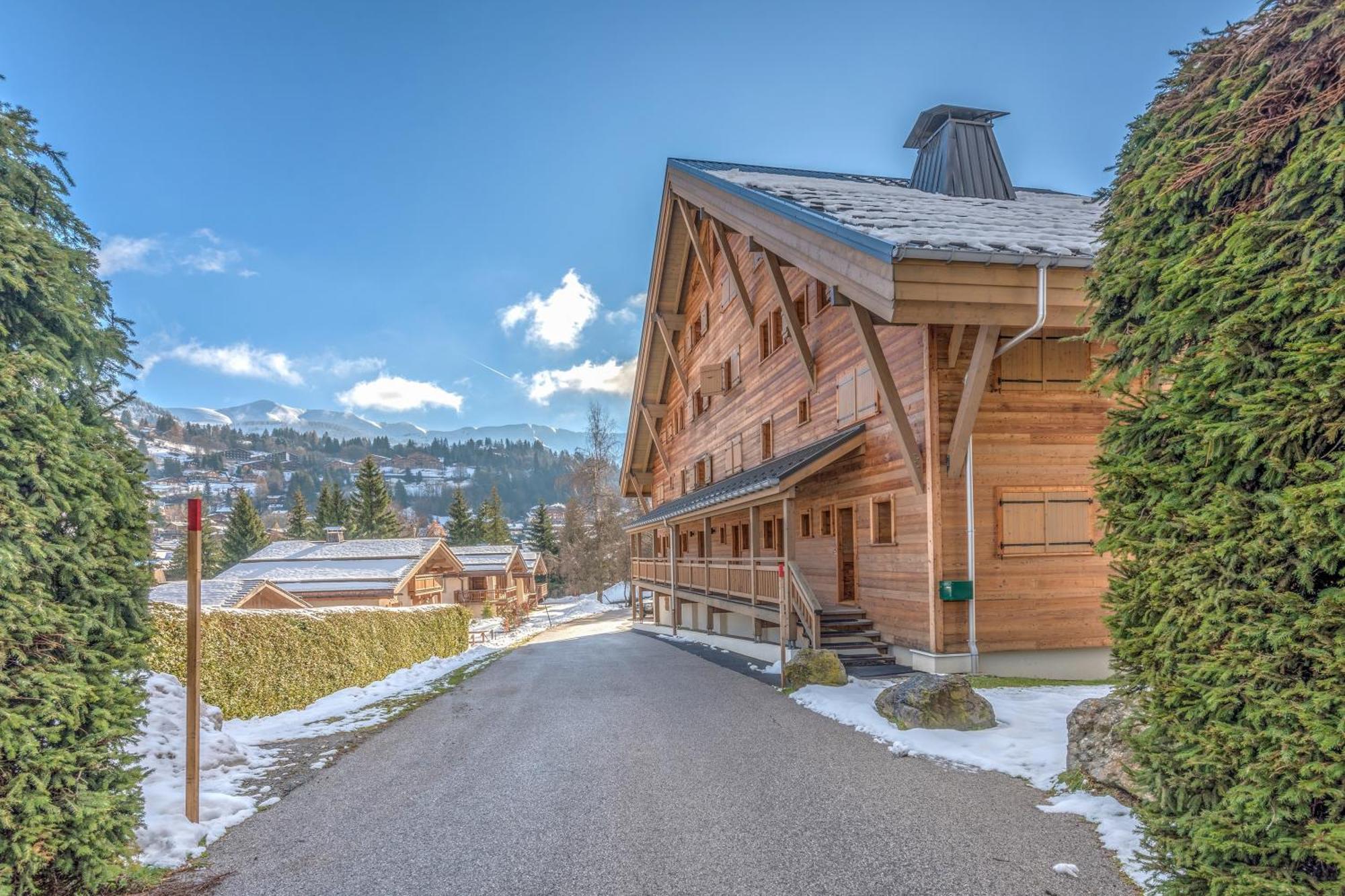 Arboreve - Station De Ski A Pied Vue Montagne Megeve Bagian luar foto